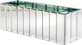 Serene Spaces Living Low Gatsby Mirror Strip Vase – Great Gatsby Inspired Luxe - £33.55 GBP