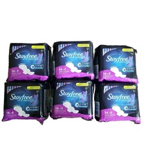 6X Stayfree Ultra Thin Overnight Pads With Wings 14 Count - £43.06 GBP