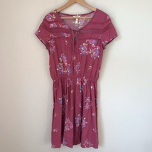 Matilda Jane Art Class Floral Pink Dress Medium NWOT - £22.82 GBP