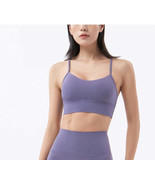 Women Removable Padded Yoga Y Back Spaghetti Thin Strap Workout Running ... - $361.13 MXN