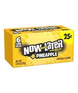 5x Packs Now &amp; Later Pineapple Candy ( 6 Piece Packs ) Fast Free Shipping! - £6.40 GBP