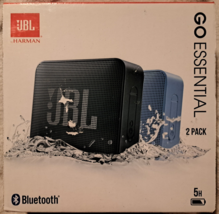 *Open Box* JBL Go Essential Waterproof Wireless Speaker, 2 Pack - £32.71 GBP