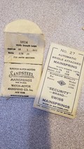 NEW LOT of 2 Vintage Sandsteel Newall Watch Clock Mainspring Bridle # 18... - $15.19