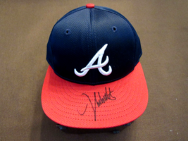 JOHN SMOLTZ WSC ATLANTA BRAVES HOF PITCHER SIGNED AUTO NEW ERA USA CAP H... - $197.99