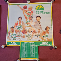 1980/81 Seattle SuperSonics 22&quot;x 17&quot; SGA Poster KIRO 71 Gus Williams, - £18.03 GBP