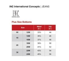INC Womens Plus 16W Arial Wash Incfinity Cropped Skinny Jeans NWT S29 - £34.68 GBP