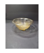 Federal Glass Amber Yellow Ribbed Mixing Bowl, 7.5” Nested Bowl, Vtg Kit... - $16.29 CAD