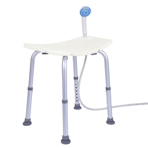 Bath Shower Chair Adjustable Medical 7 Height Bench Bath Stool Seat,White - $48.80