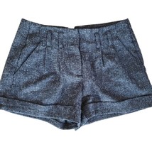 Elle Y2K Belted Tweed Dark Gray Shorts - £7.62 GBP