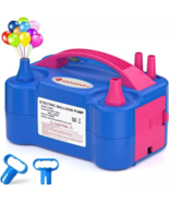 IDAODAN Electric Balloon Pump, Portable Blower Machine Blue - $13.32 CAD