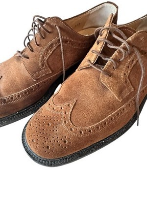 Cole Haan Country Wingtip Oxford Suede Loafers Man 10.5 D US Shoes Italy Brown  Item image 3