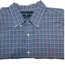 Ralph Lauren Classic Summer Gingham Dress Shirt Button Down Mens Size XL - £13.28 GBP