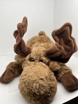 Ty Mortimer Moose 16&quot; Plush Stuffed Animal Vintage 1995 Moldable Antlers! - £22.05 GBP