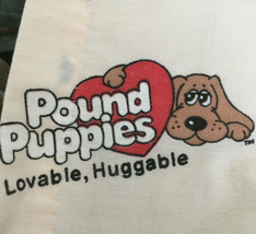 vintage retro pound puppies print  pleated drapes two panel window cover... - $24.70