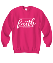 Religious Sweatshirt Faith Ephesians 2:8 Pink-SS  - £22.34 GBP