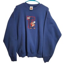 VTG Taz Looney Tunes SZ X-Large Dark Blue Long Sleeve Sweat Shirt - $29.65