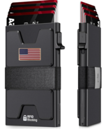 SLIM WALLET USA FLAG Card Holder Wallet  , RFID Blocking 3D Metal US  Fl... - €25,60 EUR
