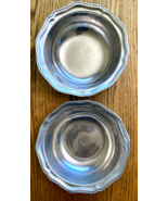 Lot of 2 Vintage RWP Wilton Armetale Columbia PA Queen Anne Pewter 9&quot; Bowl - $723.10 MXN