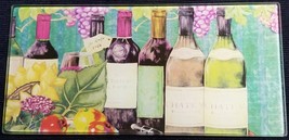Wine Theme Collage Glass Cheese Cutting Board Home Decor - £4.75 GBP