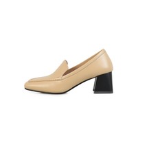 New High Heels Shoes Women&#39;s Beige Brown Elegant Retro Style Pump Shoes Office L - £94.34 GBP