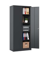 72&quot; Black Metal Garage Cabinet w/4 Shelves - $4,681.59 MXN