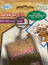 Hasbro Gaming Monopoly Mini Size Game Keychain *NEW* ddd1 - £11.18 GBP
