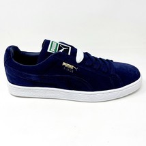 Puma Suede Classic + Peacoat White Navy Mens Casual Shoes 356568 52 - £53.43 GBP