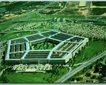 Aerial View Pentagon Building Arlington VA Virginia UNP Chrome Postcard I14 - $3.91