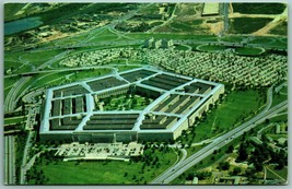 Aerial View Pentagon Building Arlington VA Virginia UNP Chrome Postcard I14 - £3.07 GBP