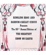 1953 Ringling Bros Barnum &amp; Bailey 83rd Annual Circus Advertisement Page... - $29.99