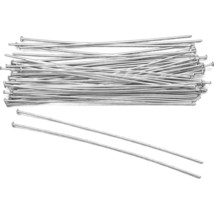 50 Sterling Silver Head Pins Jewelry Making 24 Gauge 2&quot; - $36.76