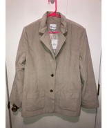 NEW The Tog Shop Womens SZ 14  Corduroy Lined Jacket 2 Button Close - $25.73