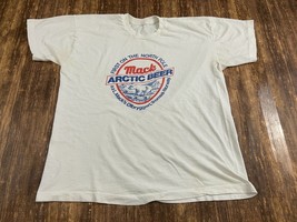 RARE Mack Arctic Beer Men’s White T-Shirt - Screen Stars - XL - North Pole - £9.58 GBP