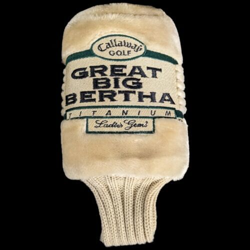 Great Big Bertha Golf Club Head Cover #1 Callaway Titanium Ladies Gems Beige - $17.06