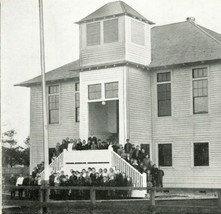 Schoolhouse Long Beach Washington WA Vtg 1915 Postcard UNP Unused - £3.29 GBP