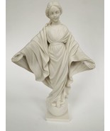 G. Ruggeri Virgin Mary Stepping on Snake Sculpture Made in Italy 9&quot; - $93.15