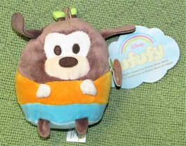 Disney Store Ufufy Goofy Plush With All Hang Tags 4&quot; Stuffed Toy Apple Blossom - £8.53 GBP