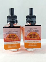 x2 Bath &amp; Body Works Wallflower Refill Bulbs Sunny Tropical Mango NWT - £11.98 GBP