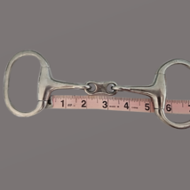 English Eggbutt Dog Bone French Link Snaffle 5" Mouth Stainless Steel image 4