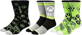 XBOX Socks 3 Pair Pack Official Gear Men&#39;s Shoe Size 8 to 12 Christmas 2023 - £9.00 GBP