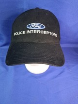 Black Ford Police Interceptor Adjustable Strapback Baseball Style Hat / Cap - $23.36