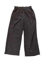 EVERLANE Womens Gray Silk Cropped Pants Elastic Waist Pull-On Wide Leg Sz M - £25.31 GBP