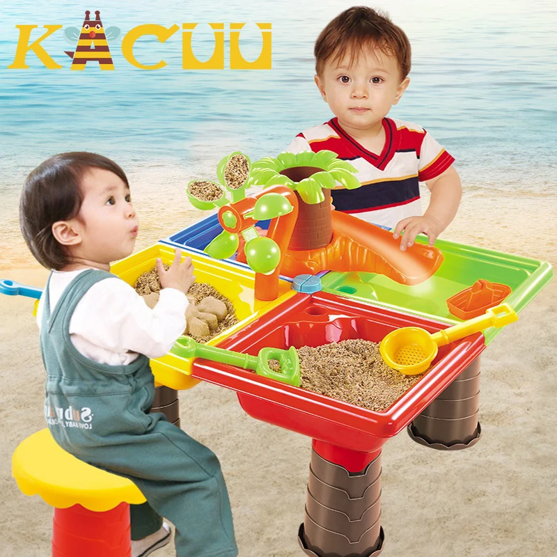 1Set Children Beach Water Table Sand Play Toys Set Baby Sandpit Dredging Tools - £40.68 GBP