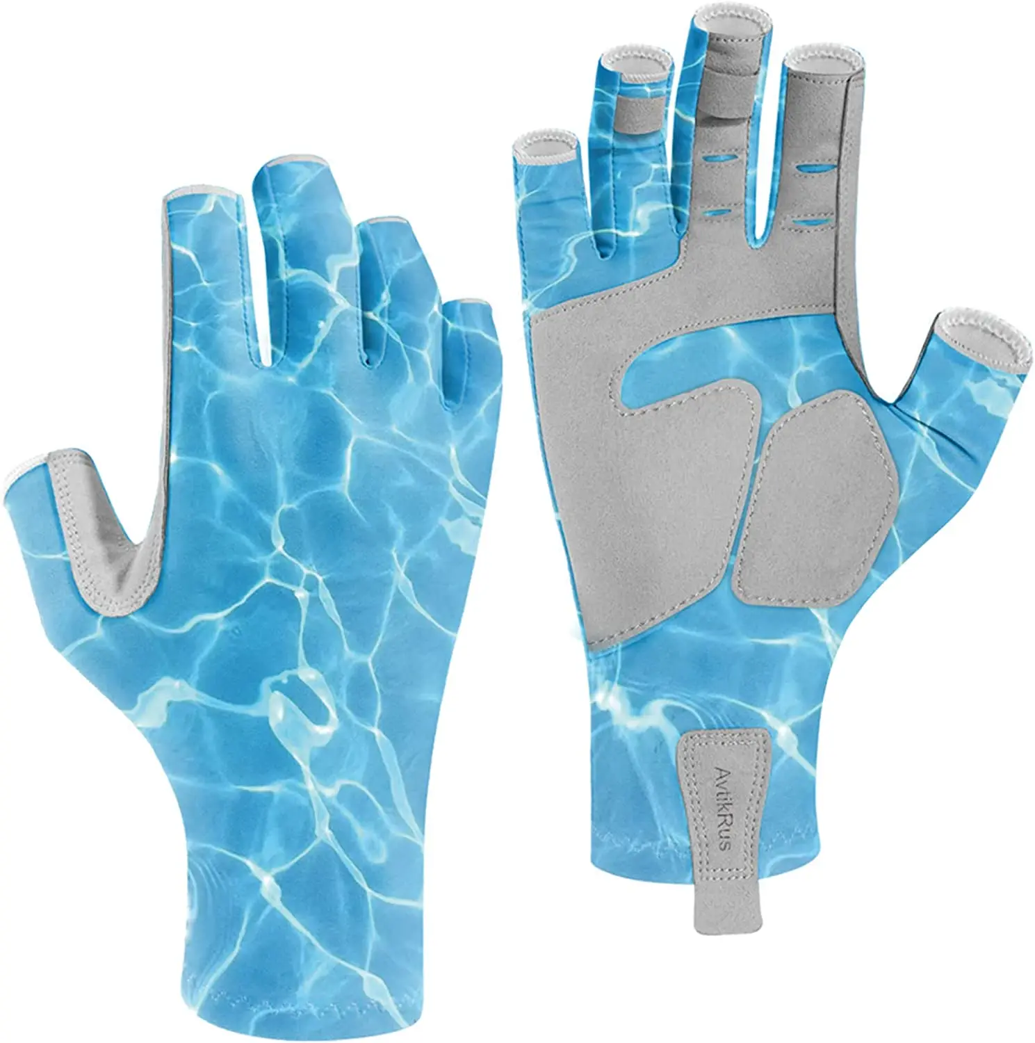 Aventik UPF 50+ Fishing Gloves Fingerless Anti-slip Women Gloves Quick-dry  Cycl - £81.71 GBP