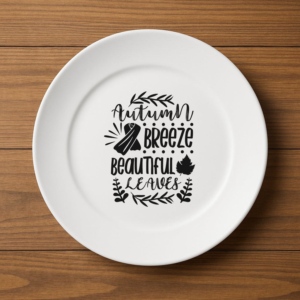 Autumn Breeze, Beautiful Leaves Plate - $14.98+