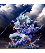 One Piece Sun God Five Gear Nika Lightning Luffy Anime Figure Model Statue - $625.03 MXN