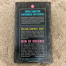 Vein of Violence Mystery Paperback Book William Campbell Gault Award Books 1965 - £9.71 GBP