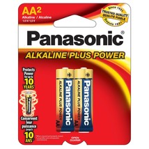 Panasonic AA Alkaline Plus Battery Retail Pack - 2 Pack - £6.27 GBP