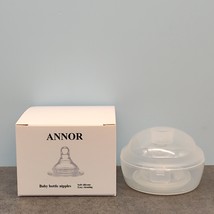 ANNOR High-Quality Silicone Baby Bottle Nipple – Natural Latch, BPA-Free... - £4.50 GBP