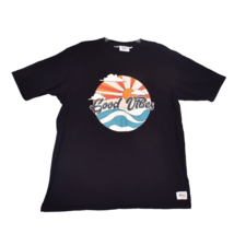 Conspiracy by WESC Men&#39;s T-Shirt Good Vibes Black Sunshine Short Sleeve ... - £9.08 GBP